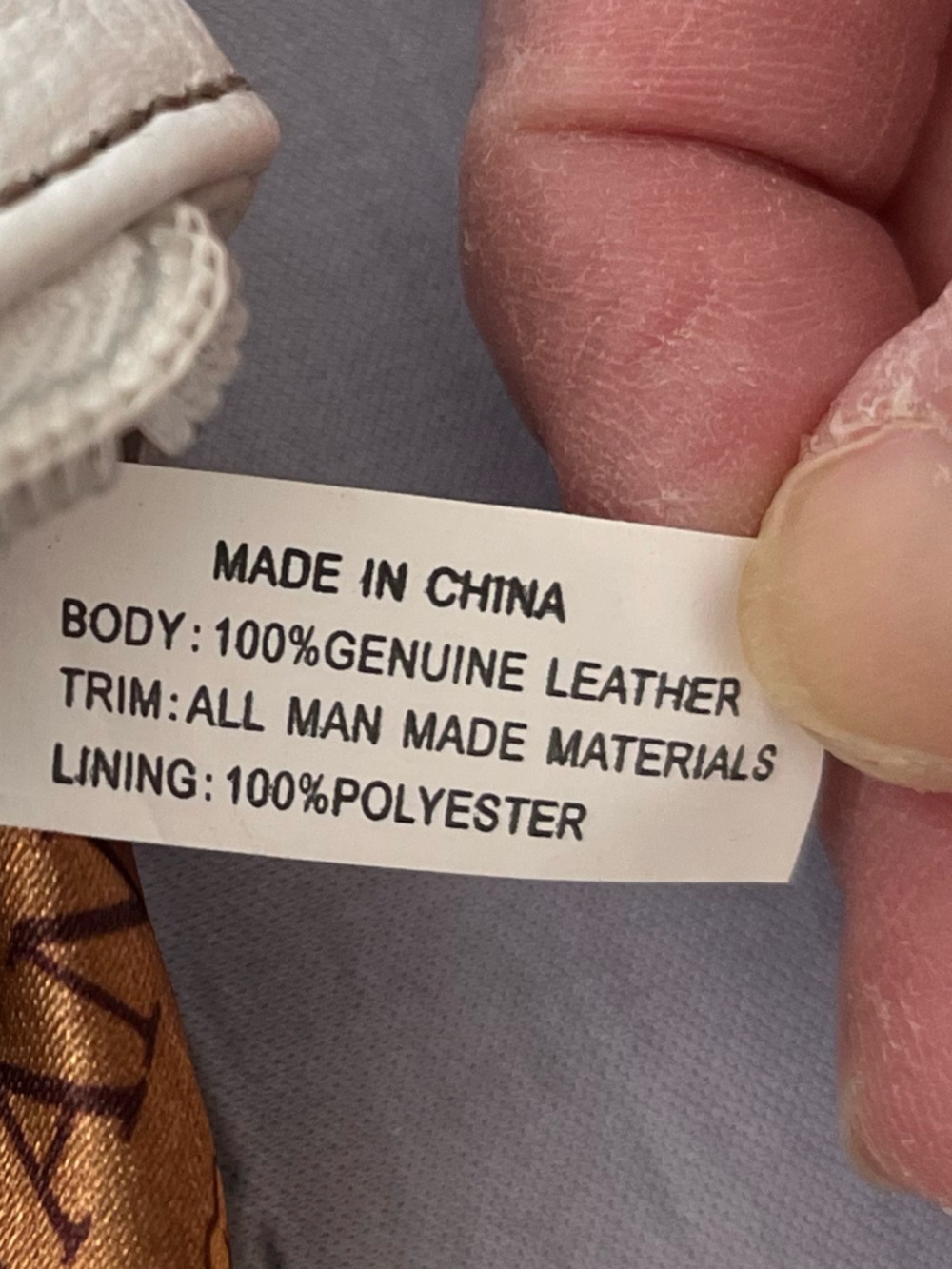 Tignanello pebbled leather crossbody shoulder off white leather purse. - Picture 10 of 16